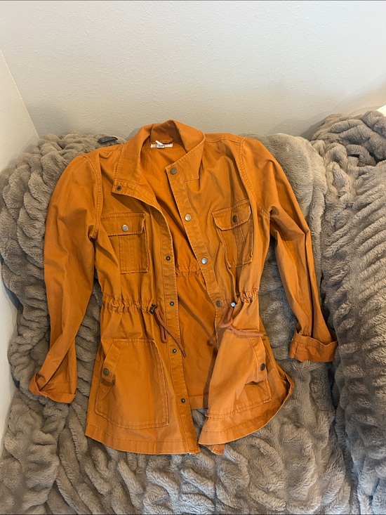 Arizona Jean Company Jackets & Blazers - Arizona Jean Company Rust-Orange Utility Jacket